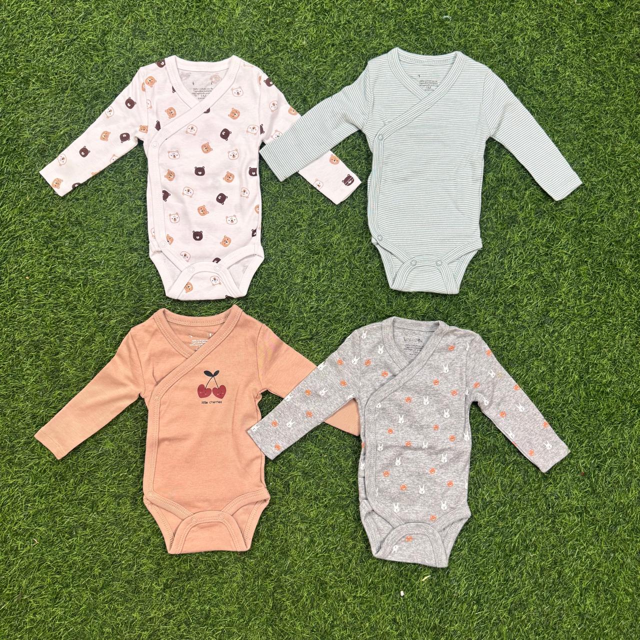 10 Pcs Full Sleeve Baby Keeper/Romper Combo Box for 0 to 36 month. 5 Pcs Bibs Free