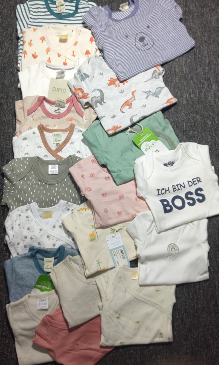 đŧ15 Pcs Baby Combođ(10 Pcs Half Sleeve Baby Keeper+5 Pcs Troujar)