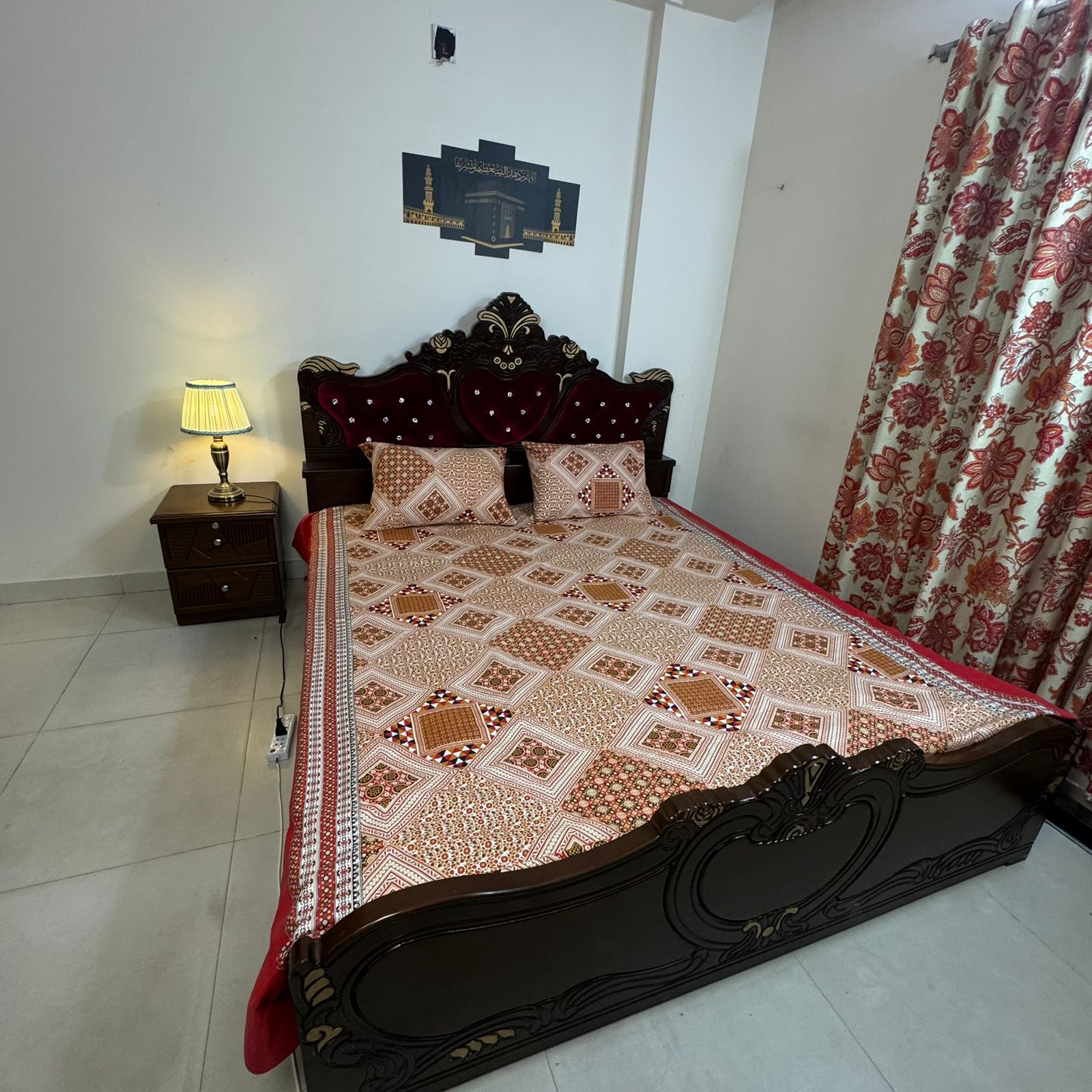 King Size Bed Sheet with Two Pillow Cover-BS-40