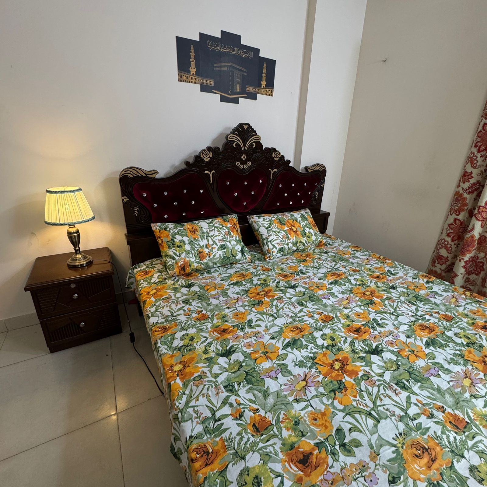 King Size Bed Sheet with Two Pillow Cover-BS-36