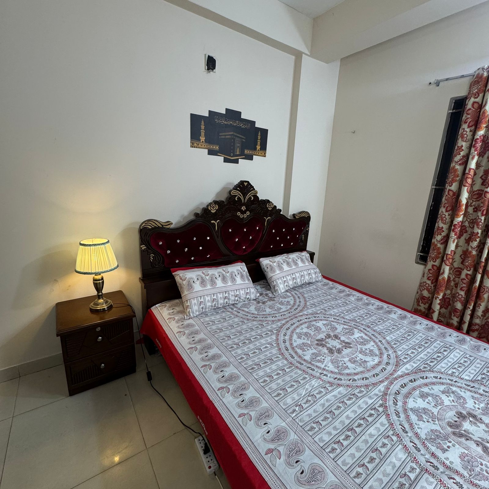 King Size Bed Sheet with Two Pillow Cover-BS-34