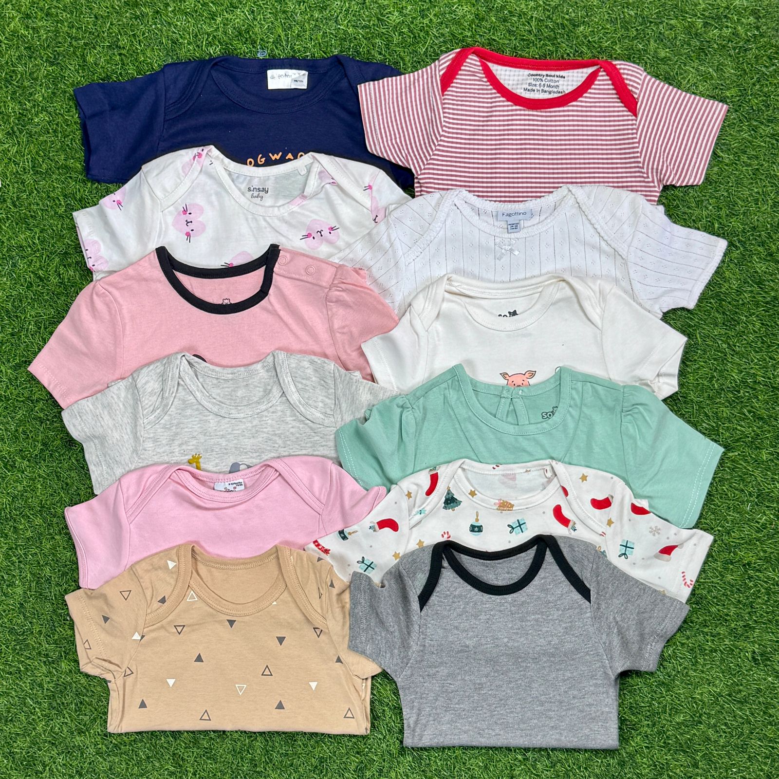 5 Pcs Export Quality Baby T-Shirt Combo