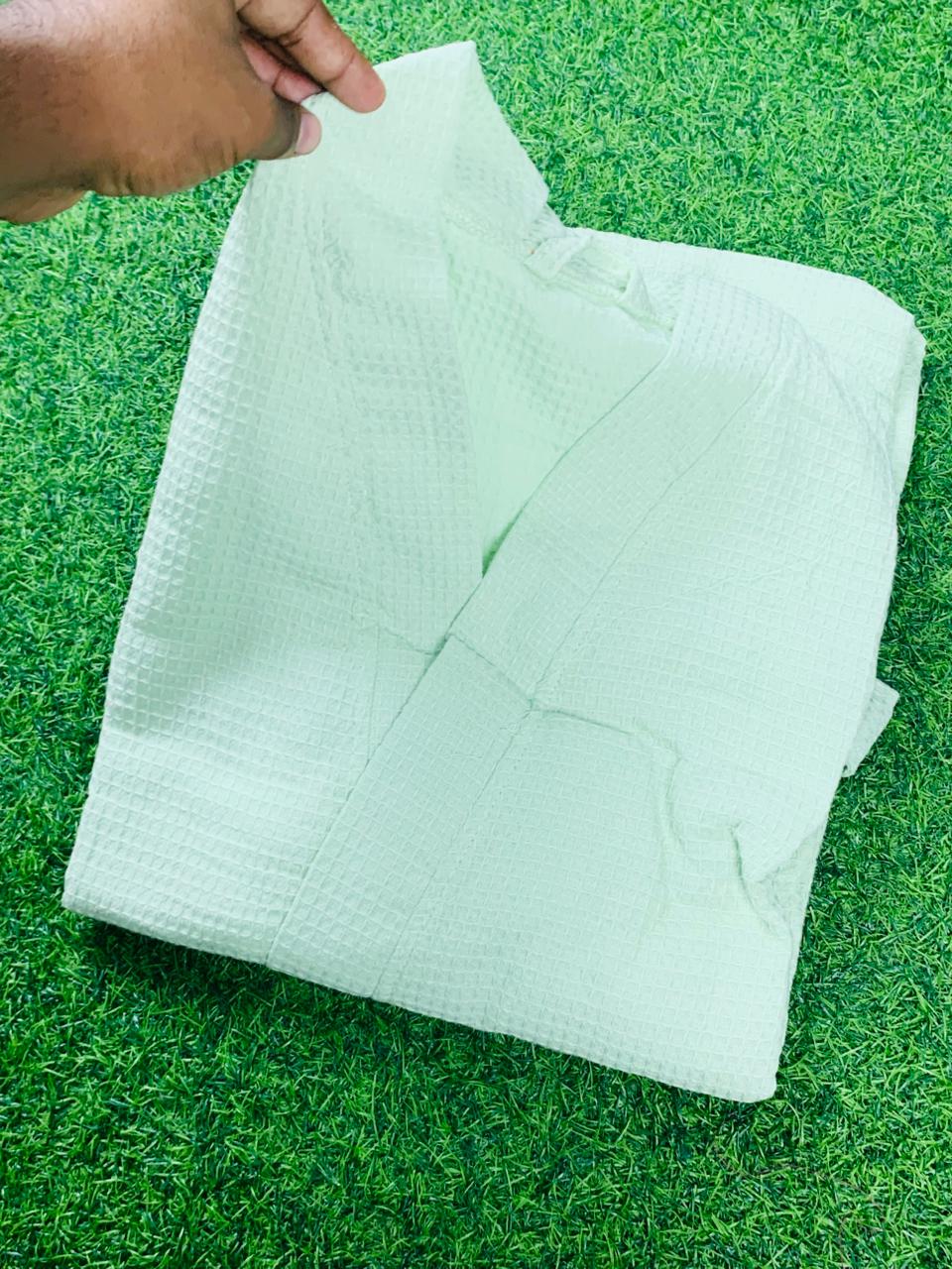 Country Soul Waffle Cotton Bathrobe – Lightweight PB-05