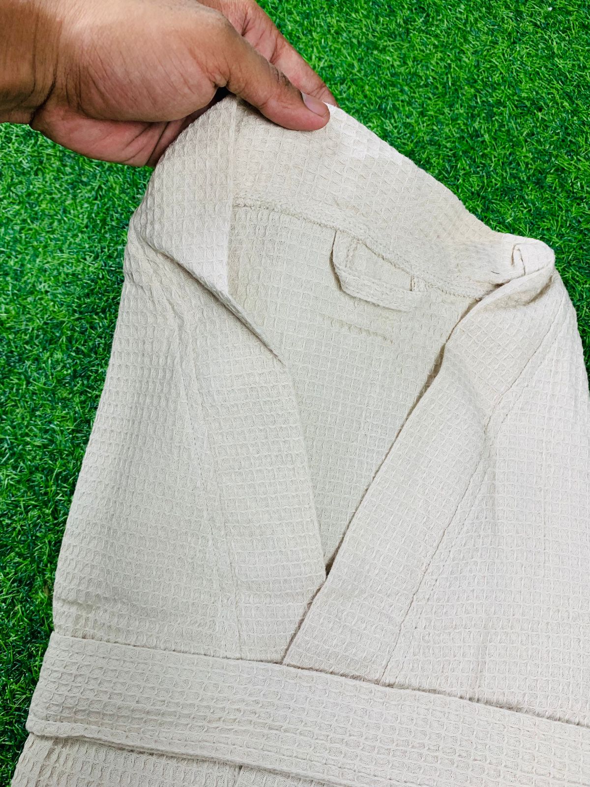 Country Soul Waffle Cotton Bathrobe – Lightweight PB-01