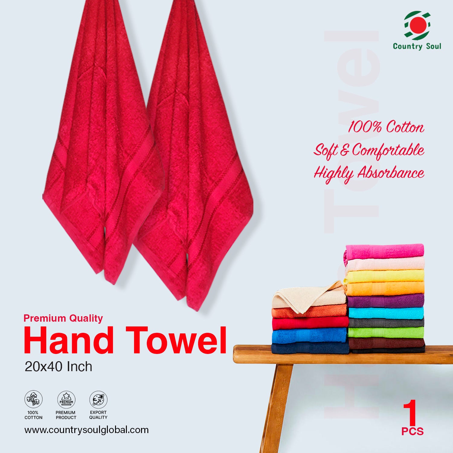 1 Pc Hand Towel/Guest Towel
