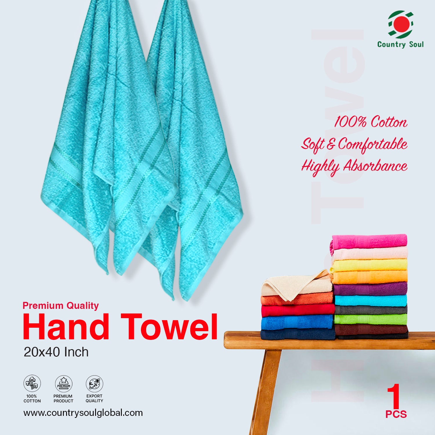 1 Pc Hand Towel/Guest Towel