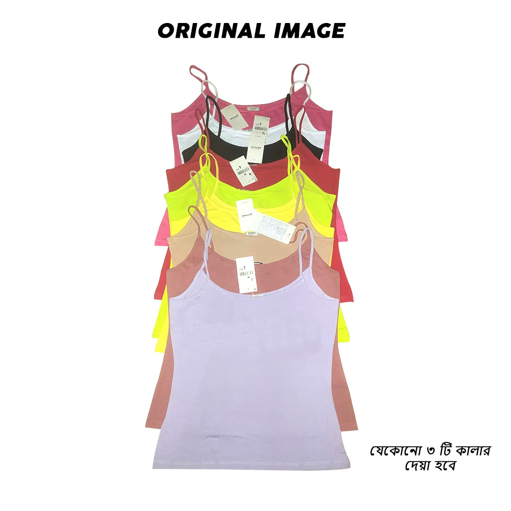3 PC Spaghetti Straps Tank Tops For Ladies