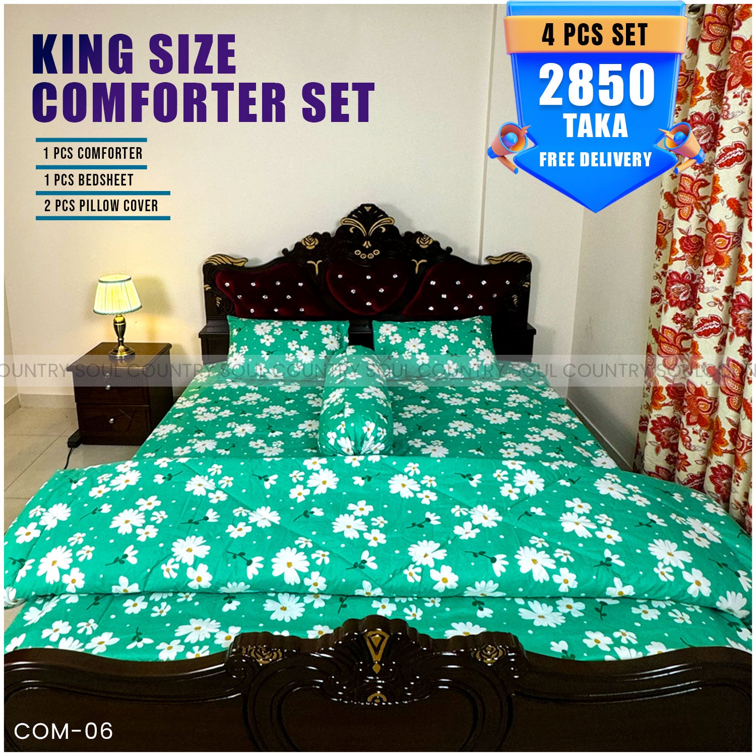 KING SIZE COMFORTER SET (4 PCS SET)