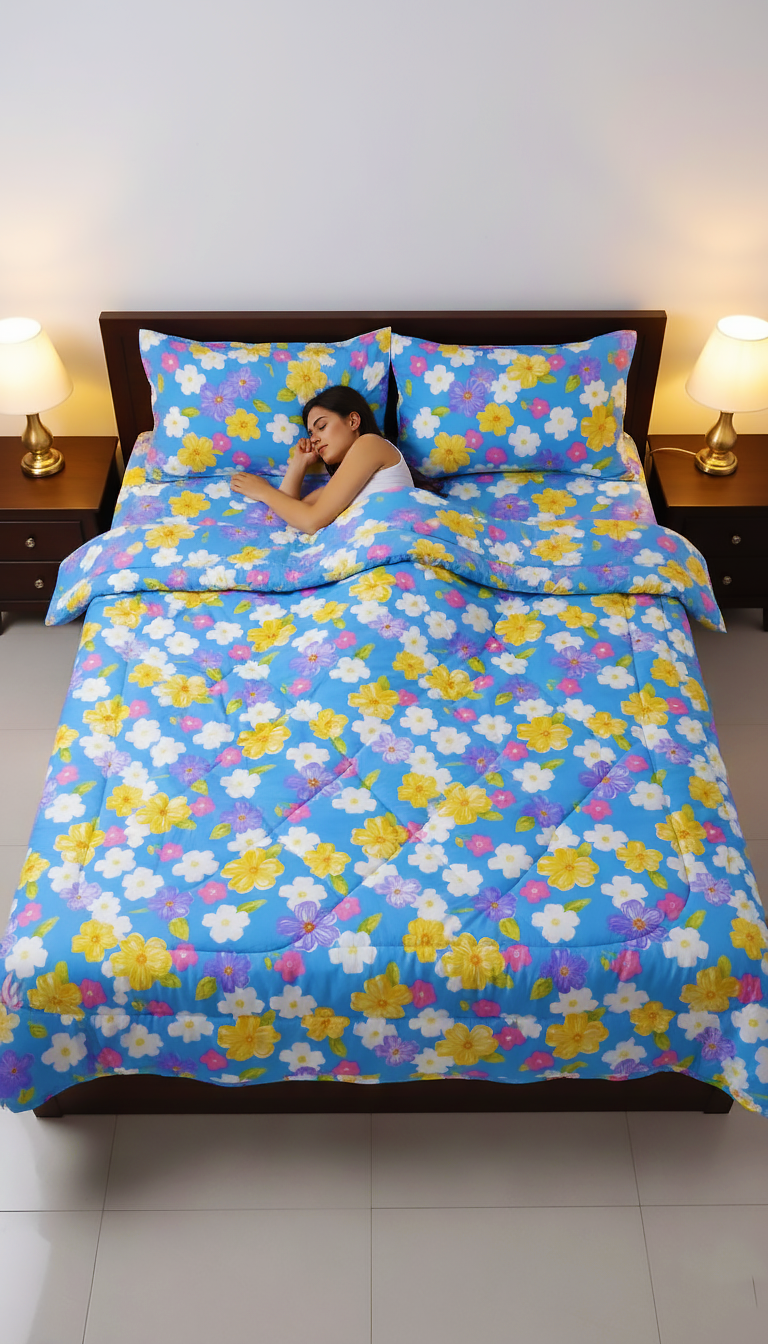 KING SIZE COMFORTER SET (6 PCS SET)     D-28