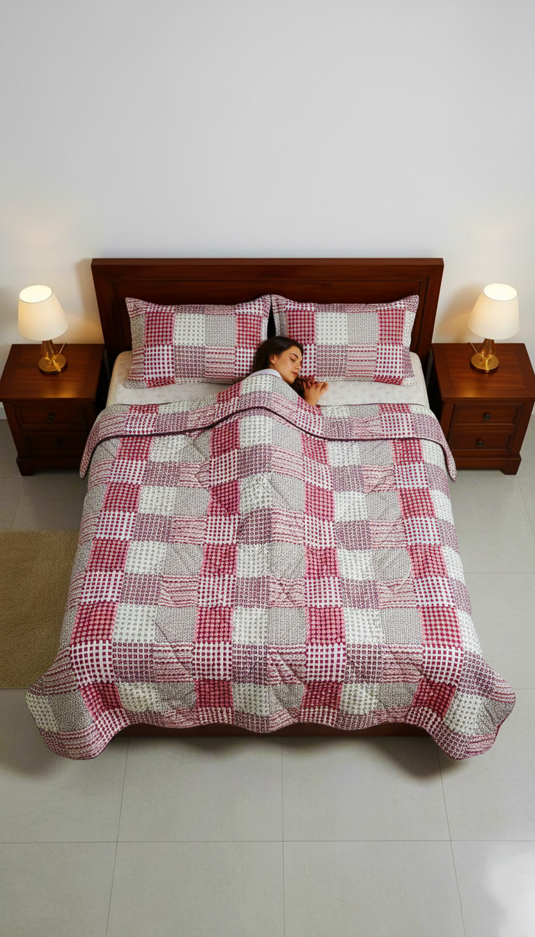 KING SIZE COMFORTER SET (5 PCS SET)      D-30