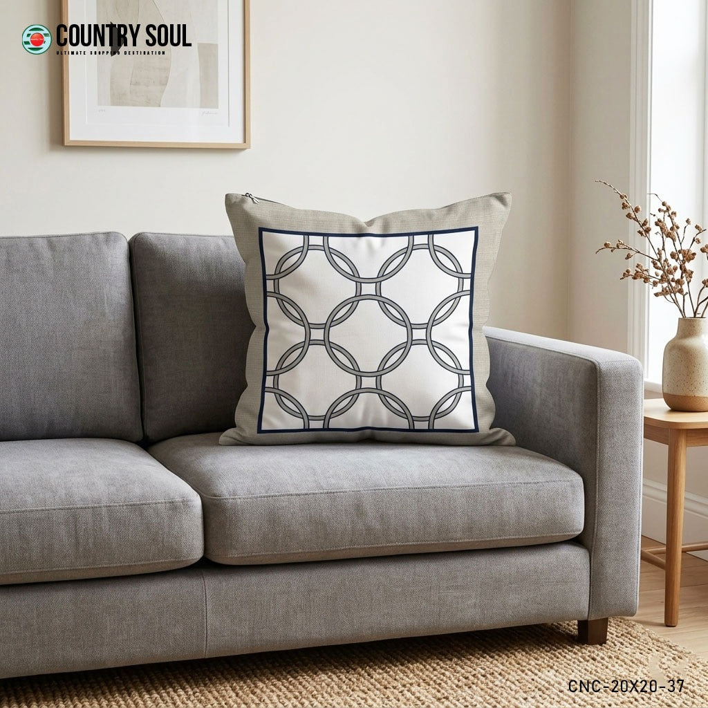 Decorative Cushion Cover 20"x20", 18"x18", 16"x16" Inch, Design-37