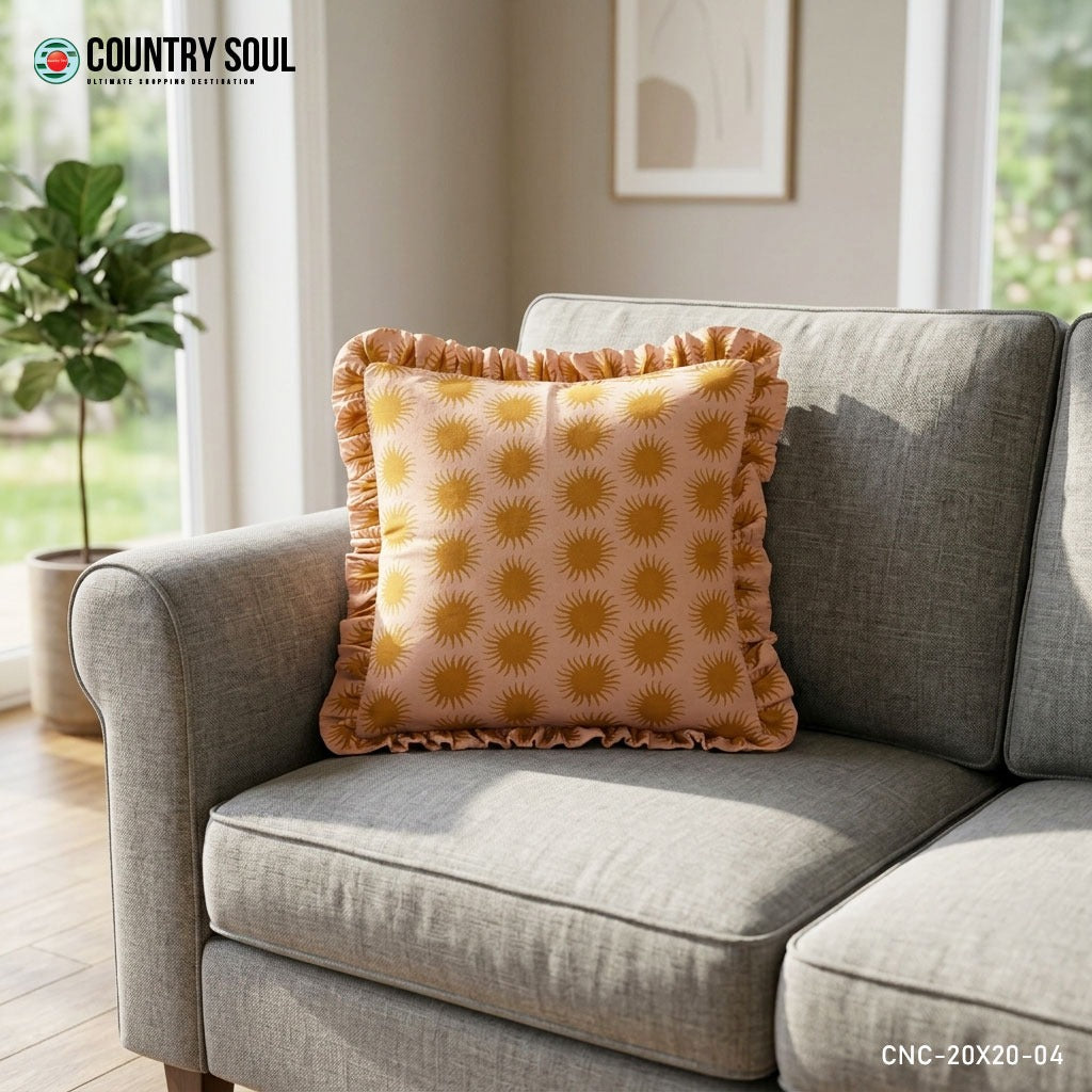 Decorative Cushion Cover 20x20 Inch, Design-04