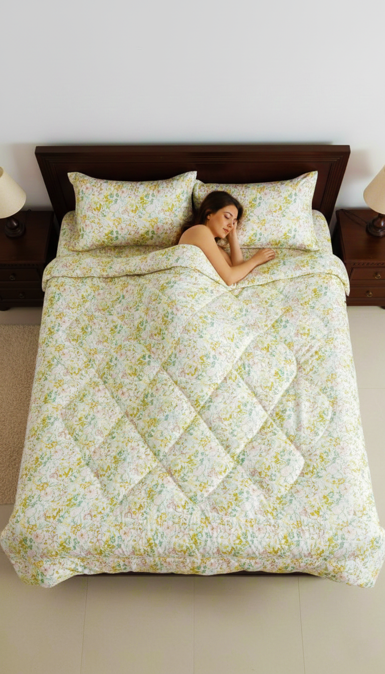 KING SIZE COMFORTER SET (6 PCS SET)     D-25