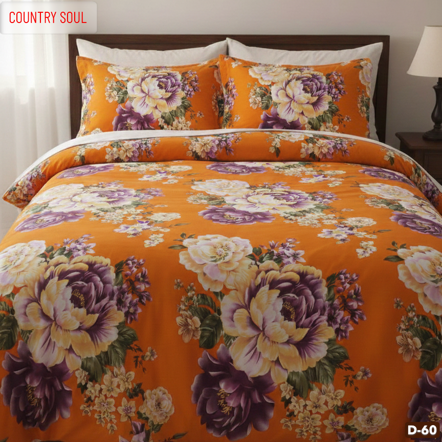 KING SIZE COMFORTER SET (5 PCS SET) D-60