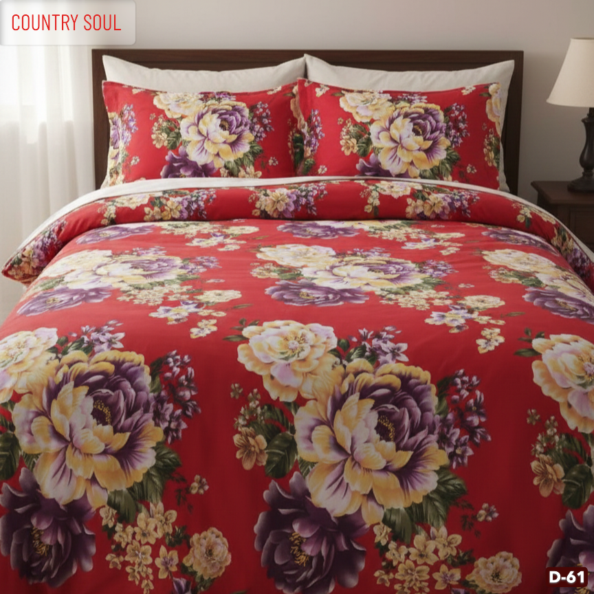 KING SIZE COMFORTER SET (5 PCS SET) D-61