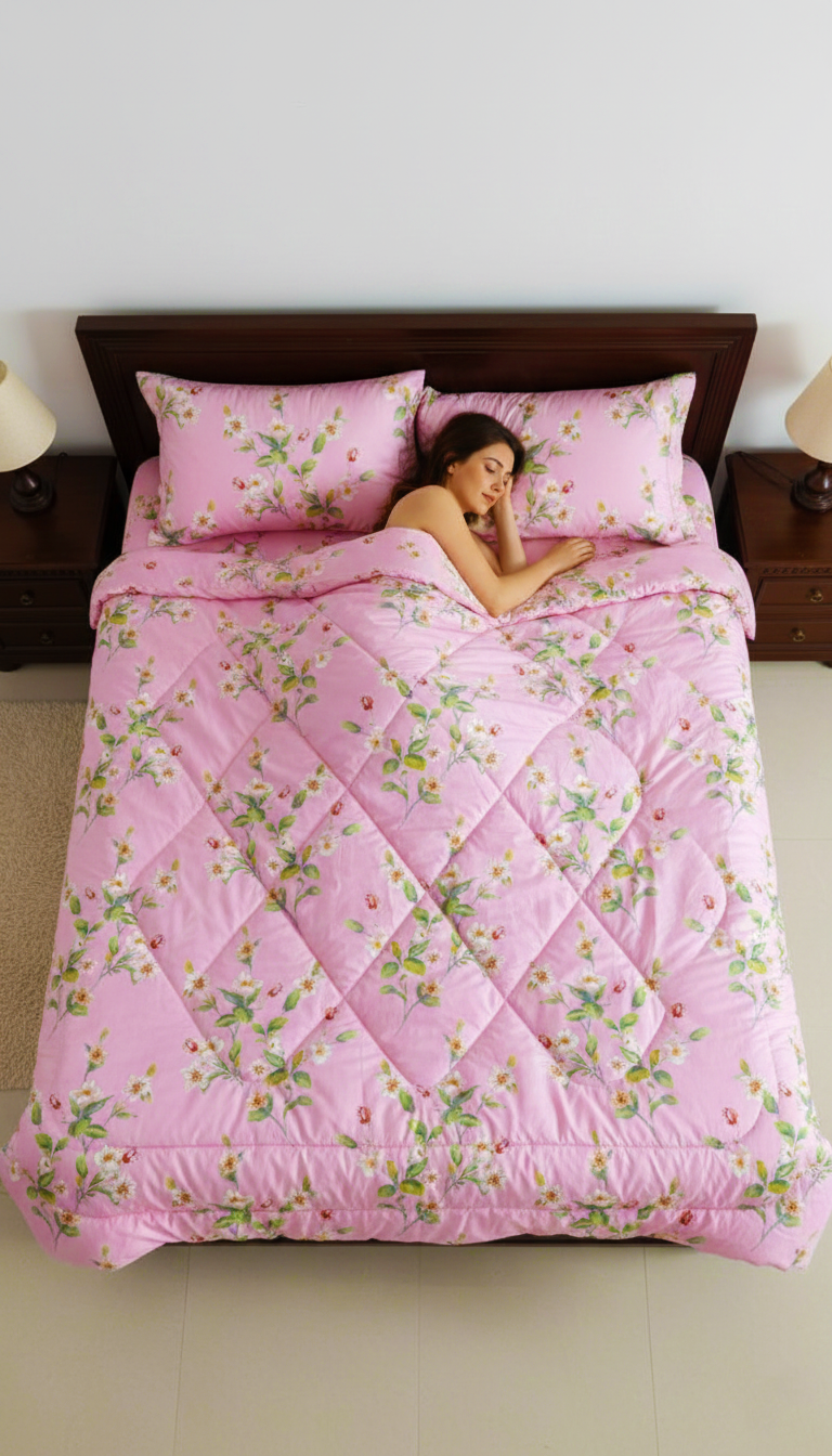 KING SIZE COMFORTER SET (5 PCS SET)     D-29