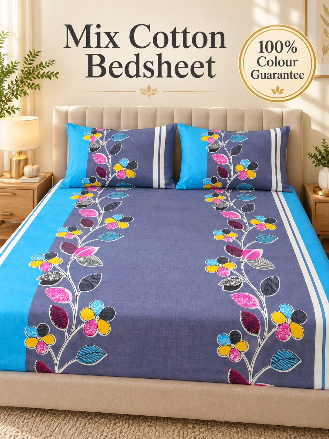 Mix Cotton Bedsheet