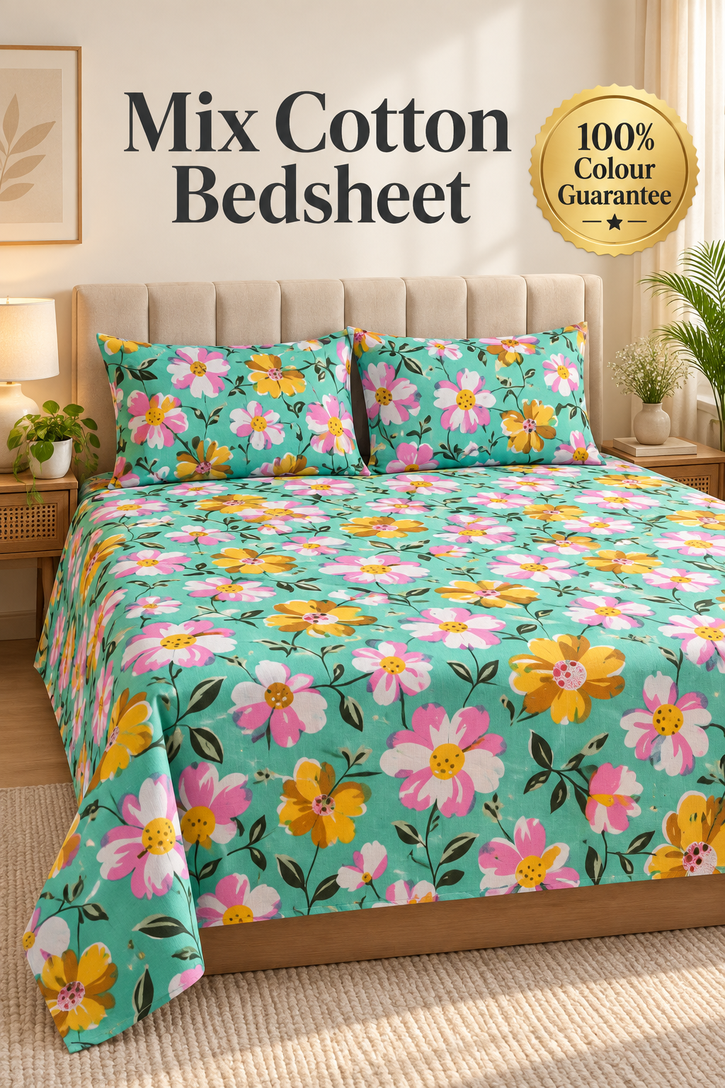 Mix Cotton Bedsheet