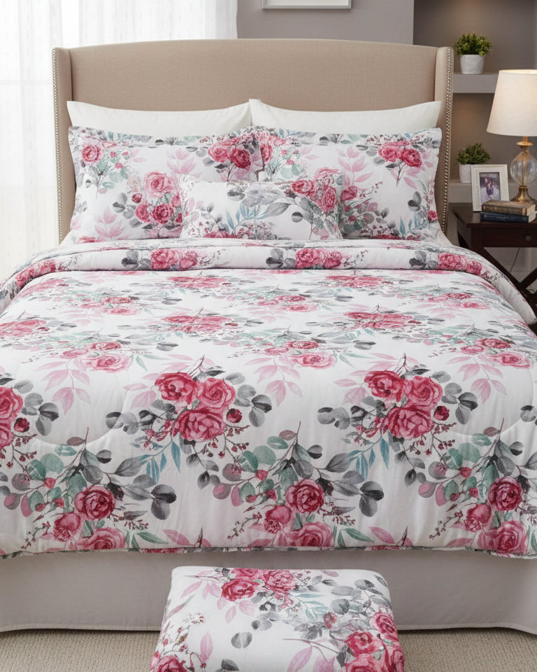 KING SIZE COMFORTER SET (5 PCS SET)        D-03