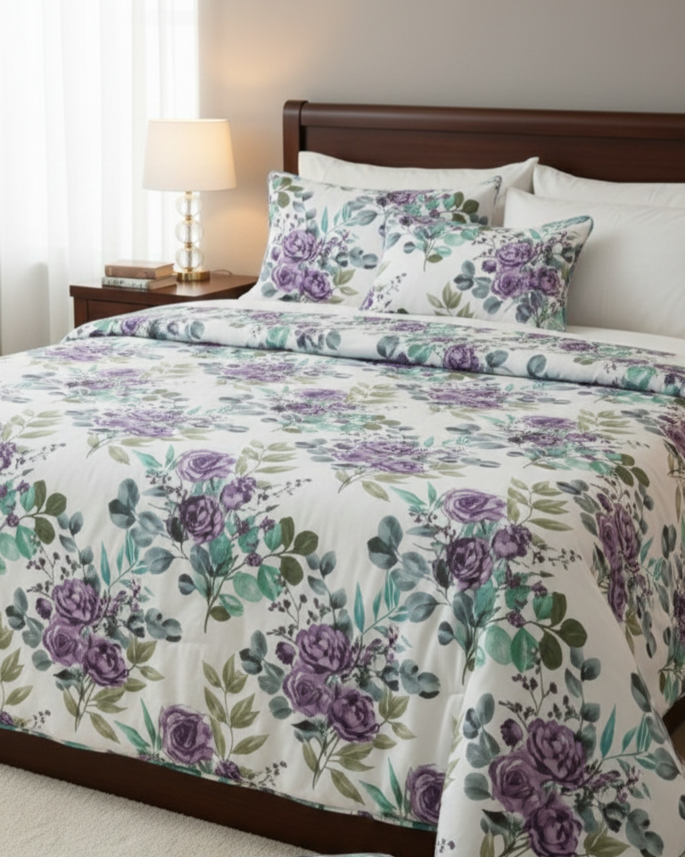 KING SIZE COMFORTER SET (5 PCS SET)     D-04