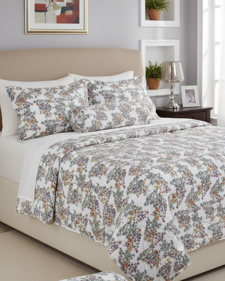 KING SIZE COMFORTER SET (5 PCS SET)       D-07