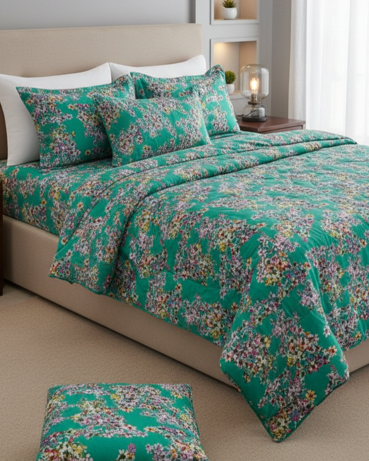 KING SIZE COMFORTER SET (5 PCS SET)    D-21