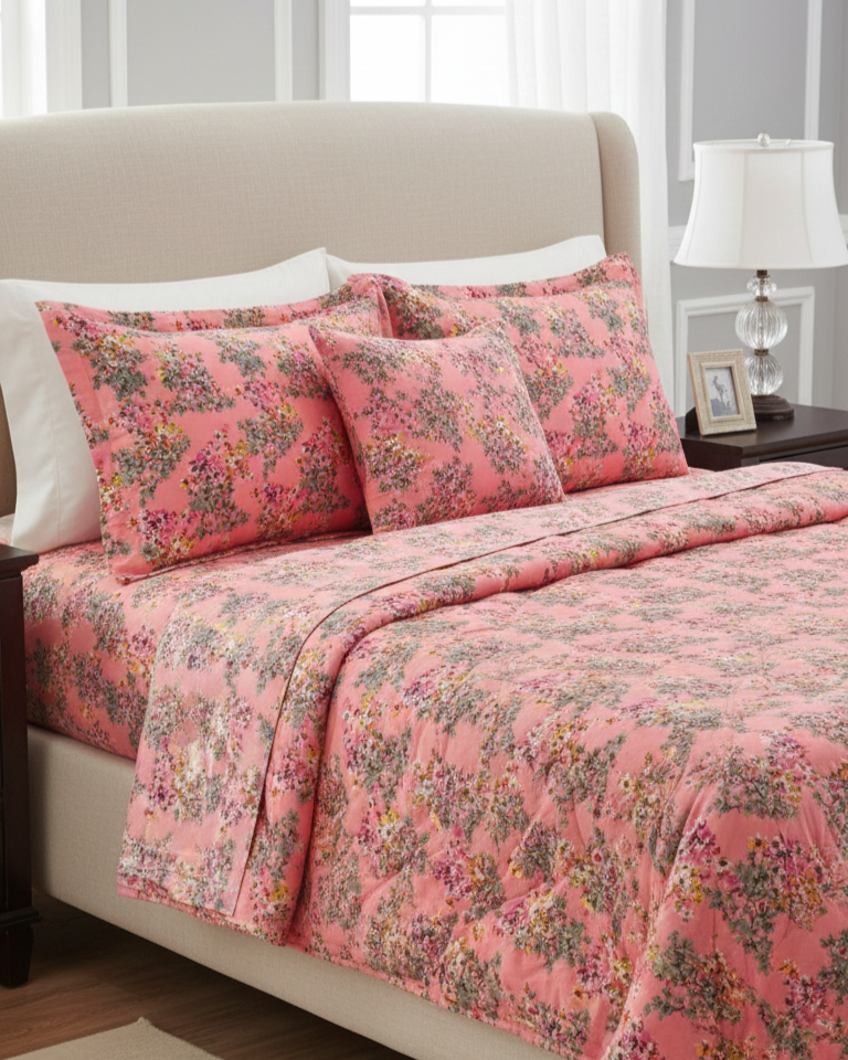 KING SIZE COMFORTER SET (5 PCS SET)   D-24