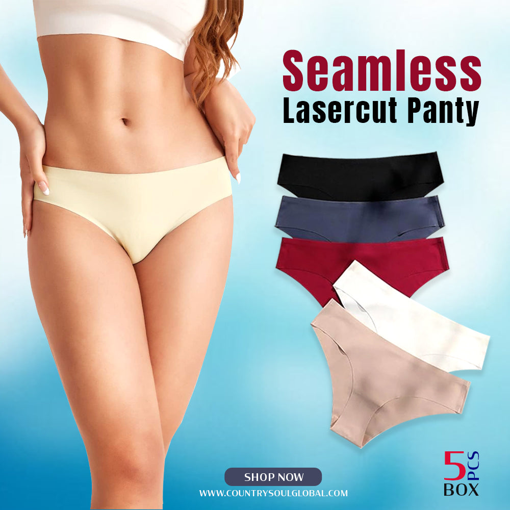Seamless Lasercut Panty 5 Pcs Assorted Box