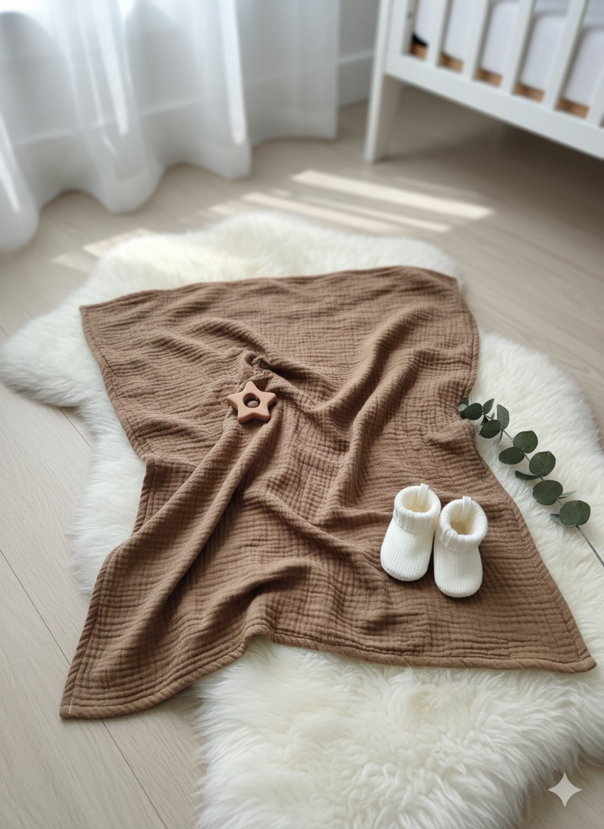 4 Layer Moslin Baby Blanket or Baby Katha (5 Pcs Combo)