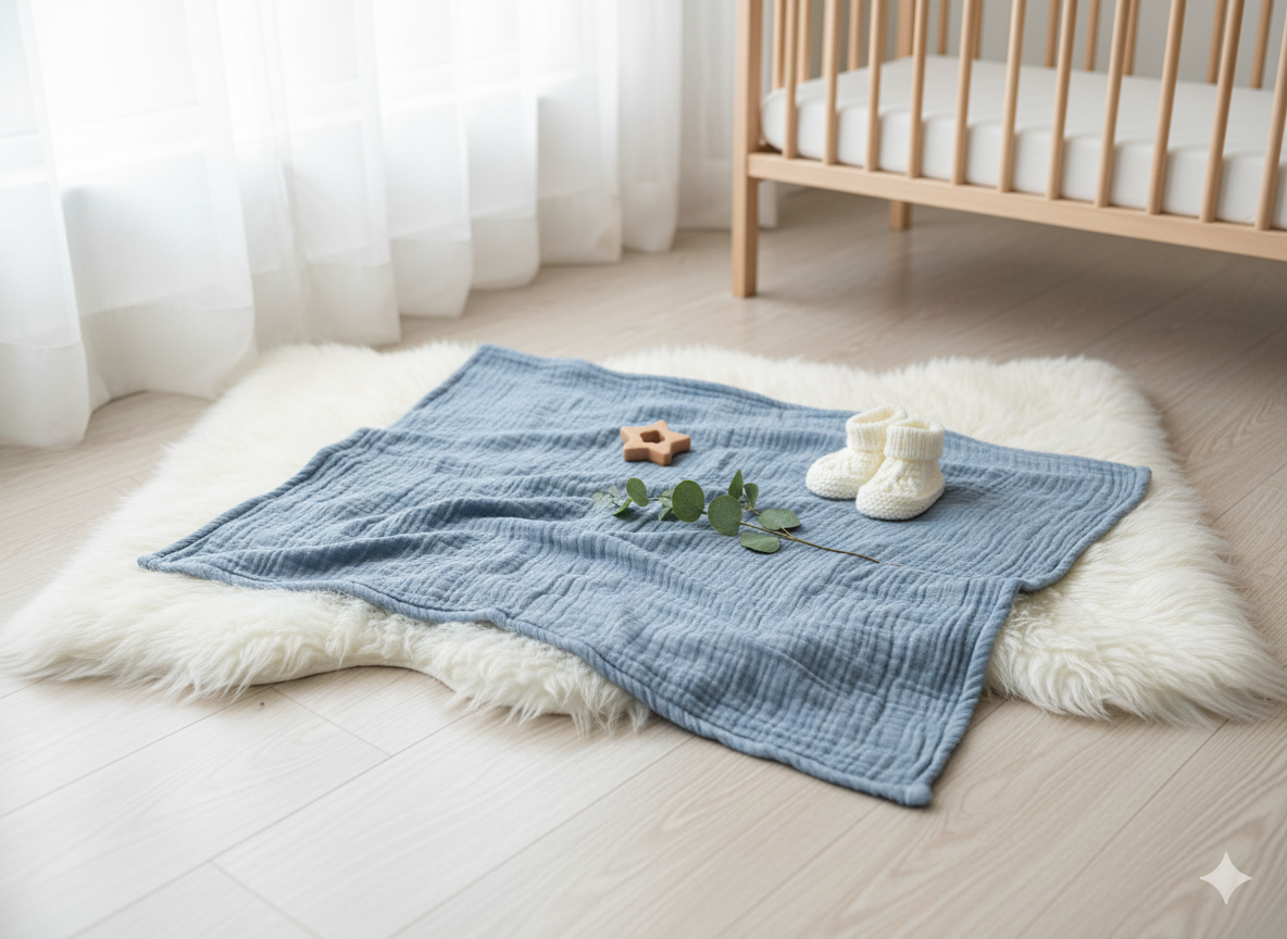 4 Layer Moslin Baby Blanket or Baby Katha (5 Pcs Combo)
