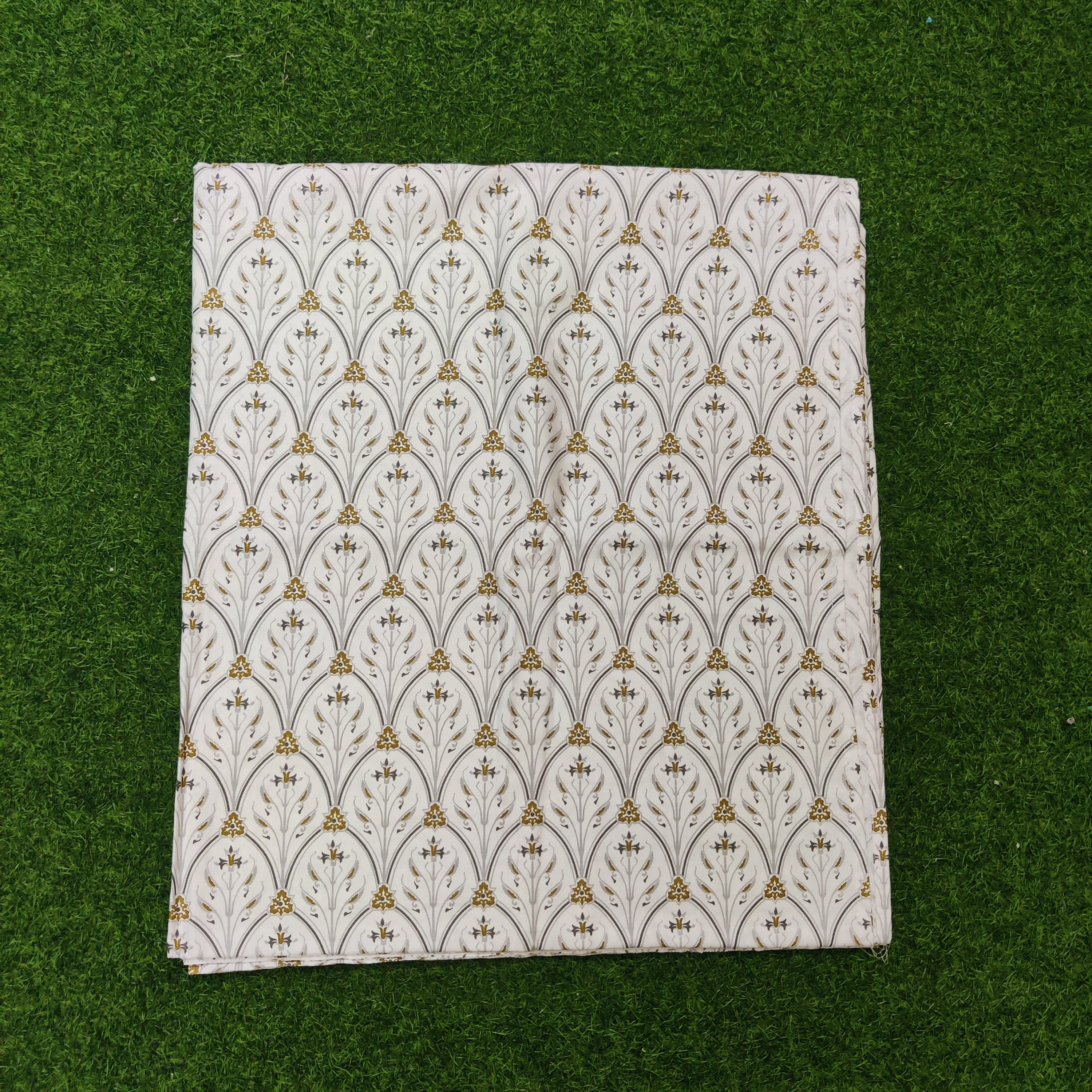 Twill Cotton Fabric King size bed Sheet With Two Pillow Cover-03