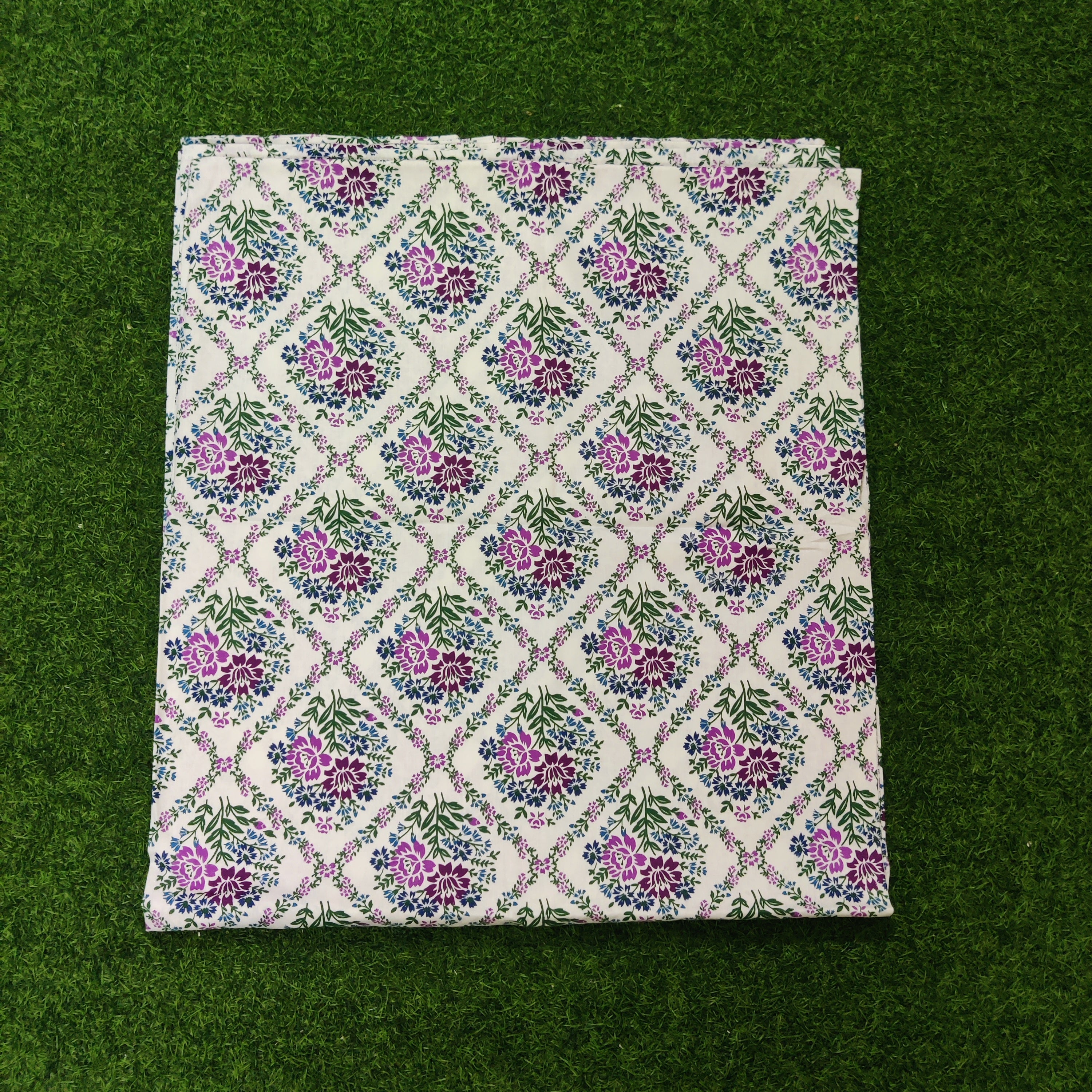 Twill Cotton Fabric King size bed Sheet With Two Pillow Cover-16
