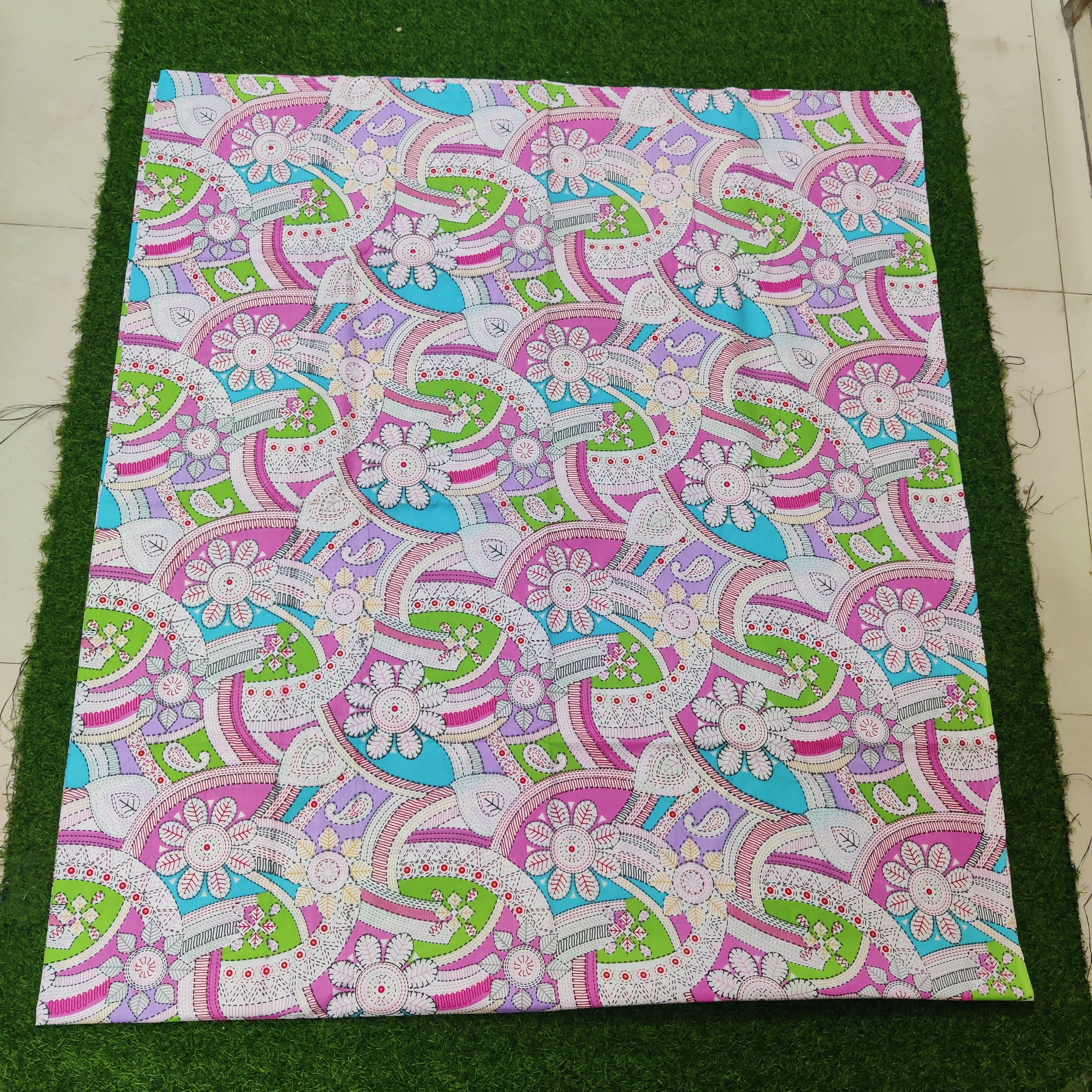 King Size Parkel  Cotton Bedsheet -09