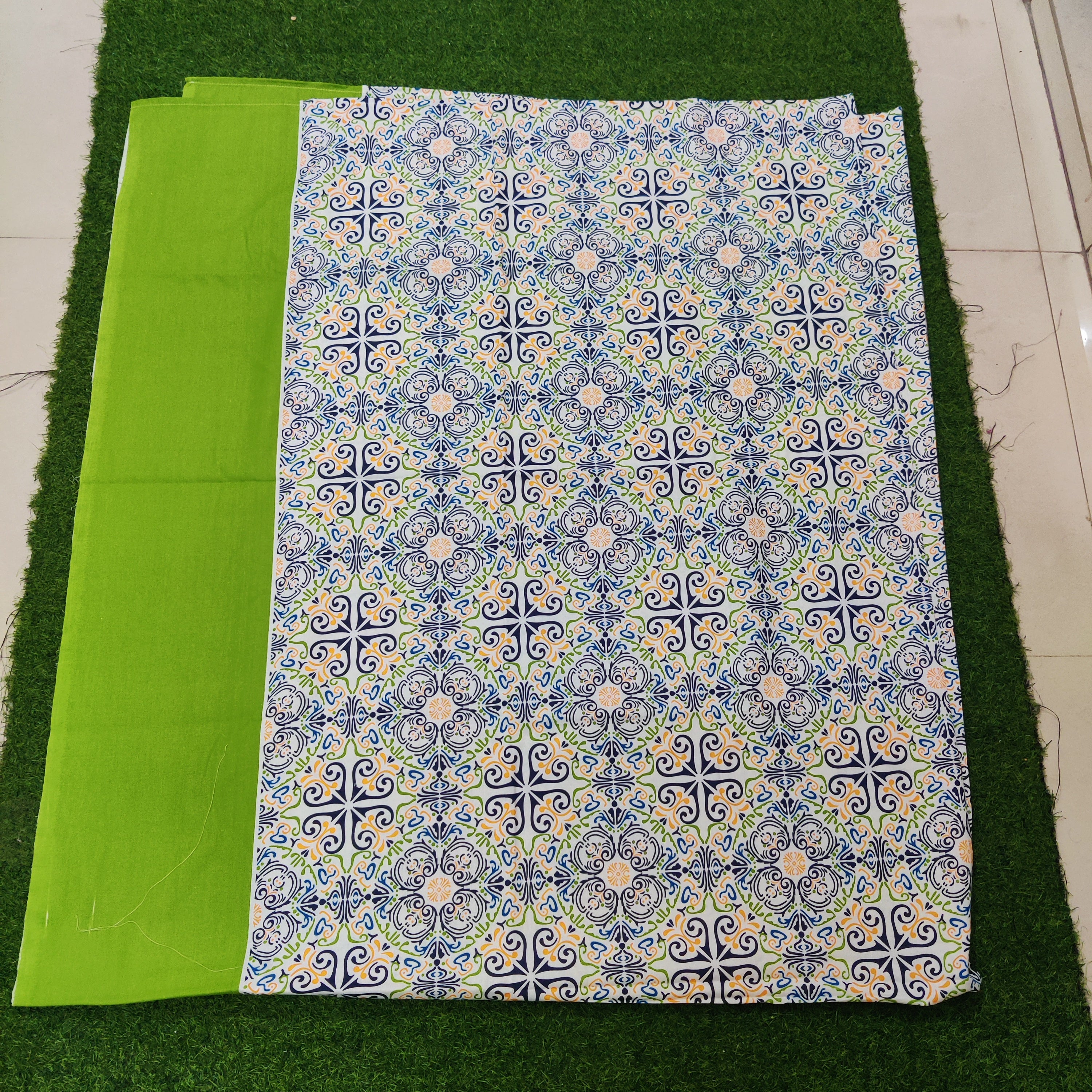 Premium Regular Bedsheet ( Super King Size) with two pillw cover -10