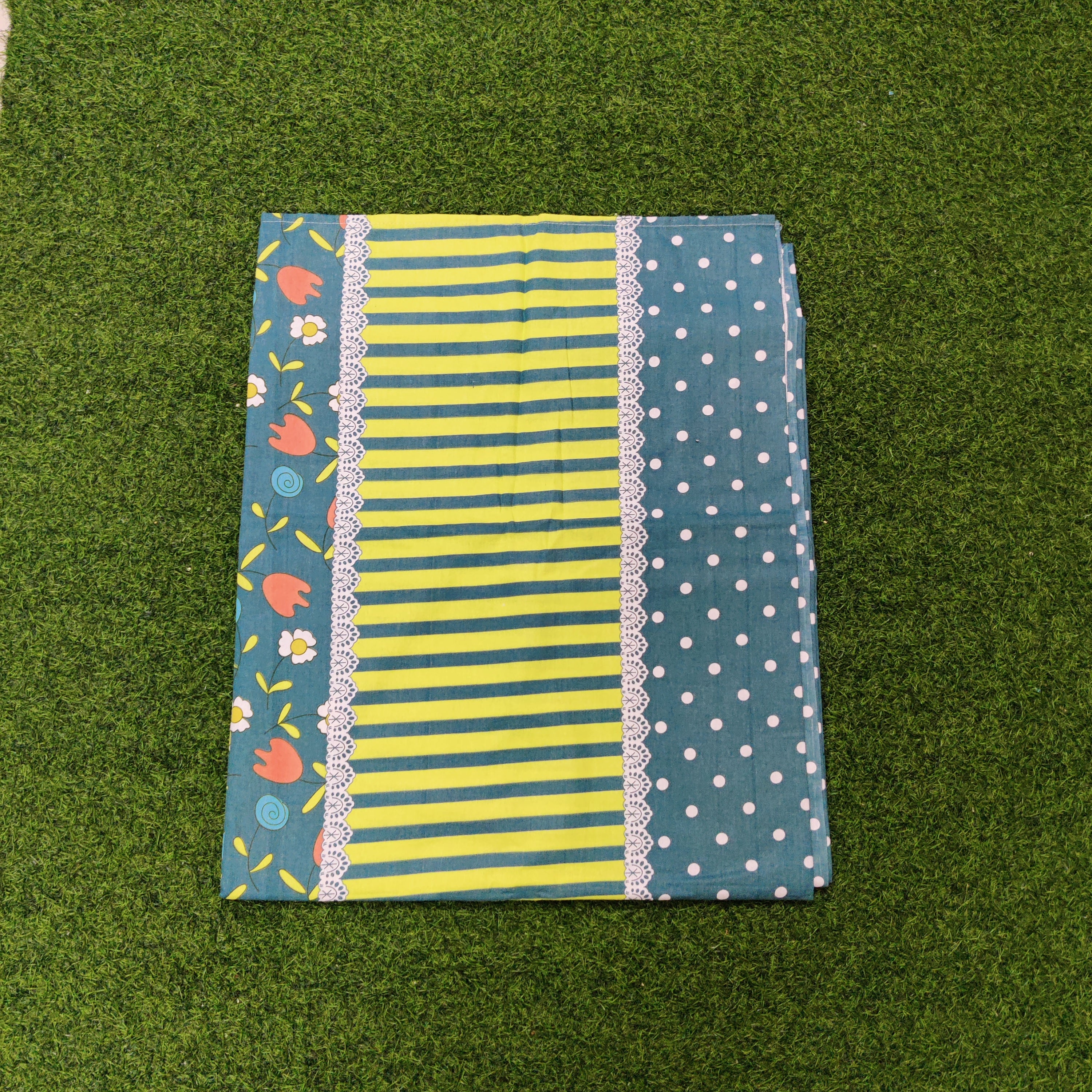 Premium Regular Bedsheet ( Super King Size) with two pillw cover -14