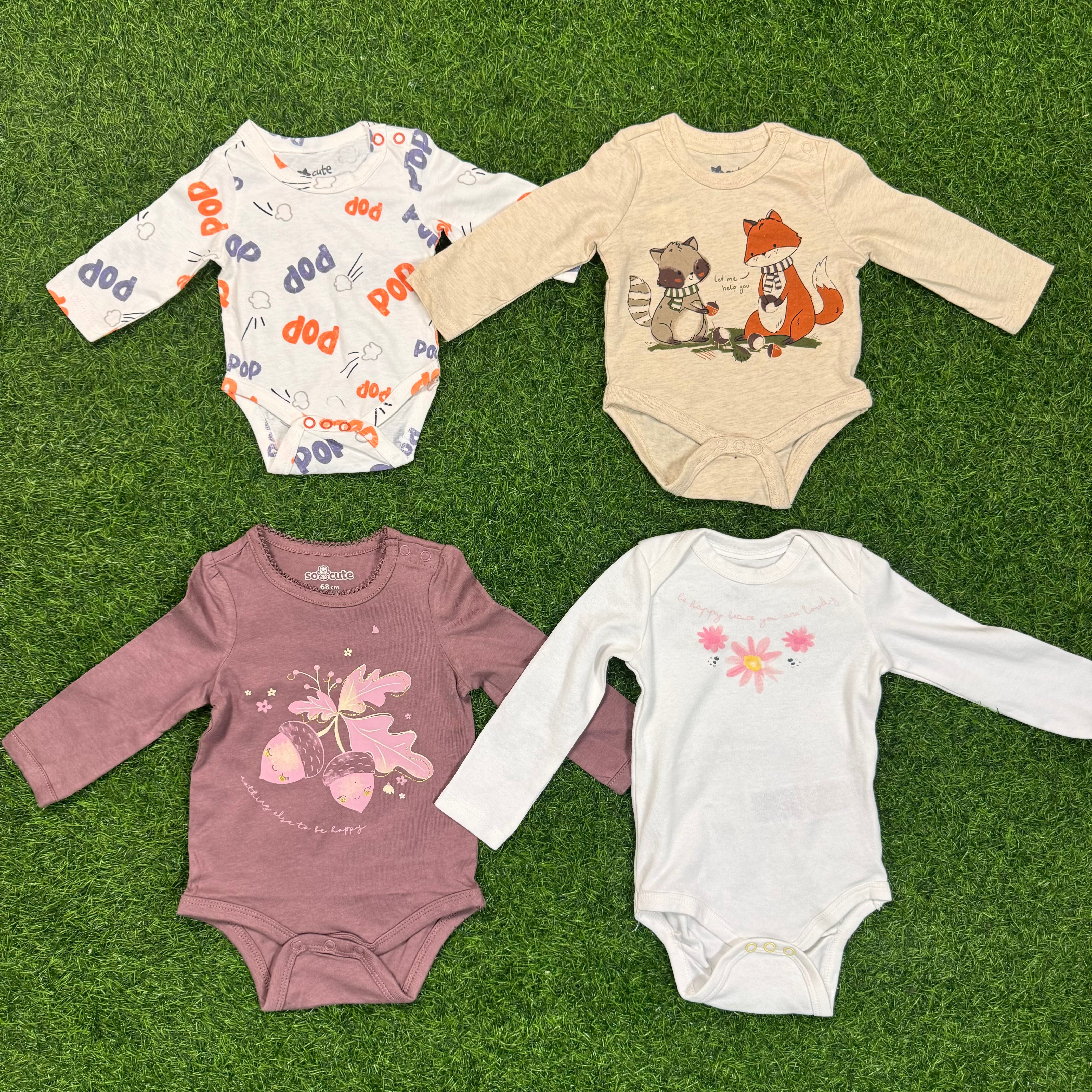 👼15 Pcs Baby Combo😍(5 Pcs Full Sleeve Baby Keeper+5 Pcs Troujar) 5 Pcs Baby Cap Free