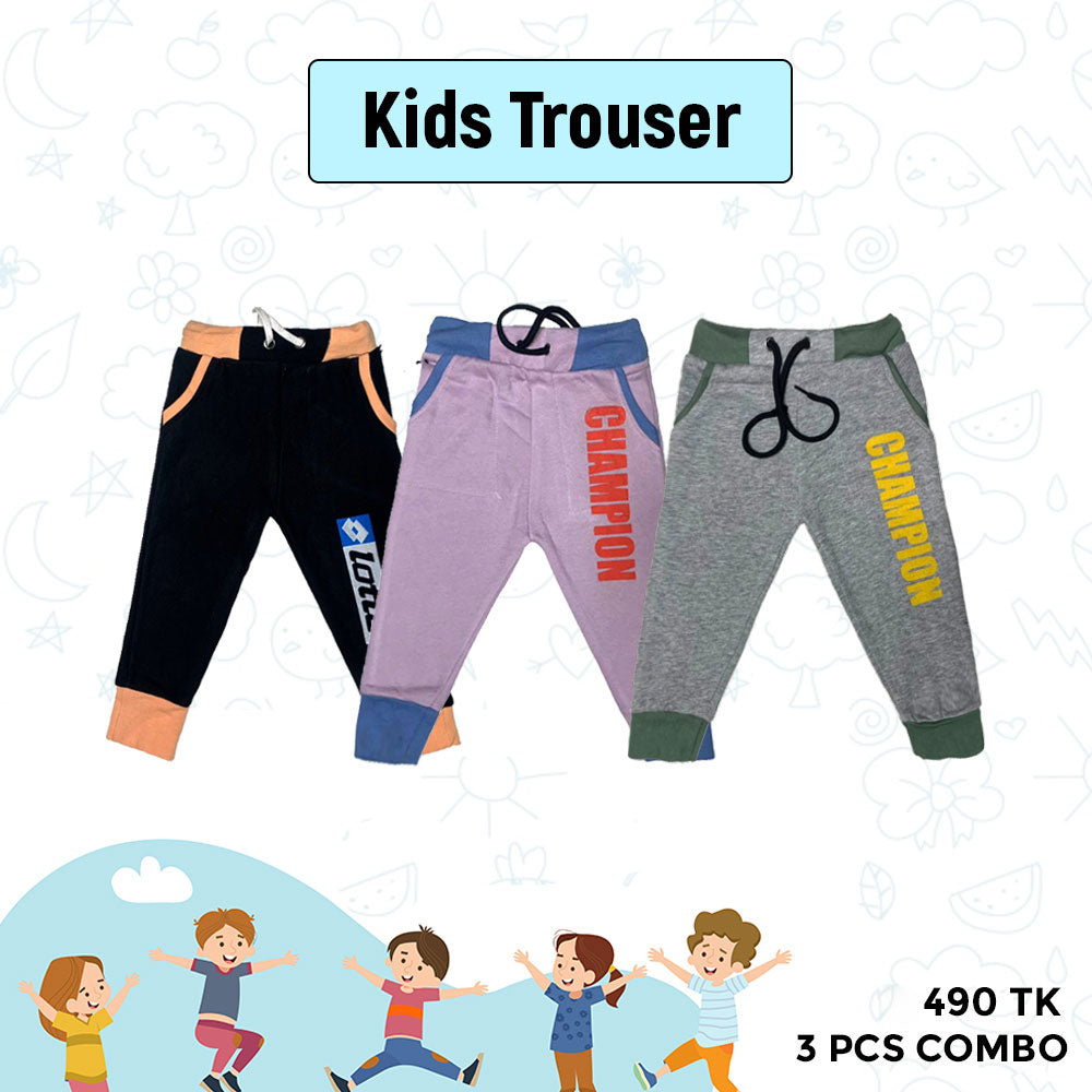 3 Pcs Baby Joggers Combo For Kids