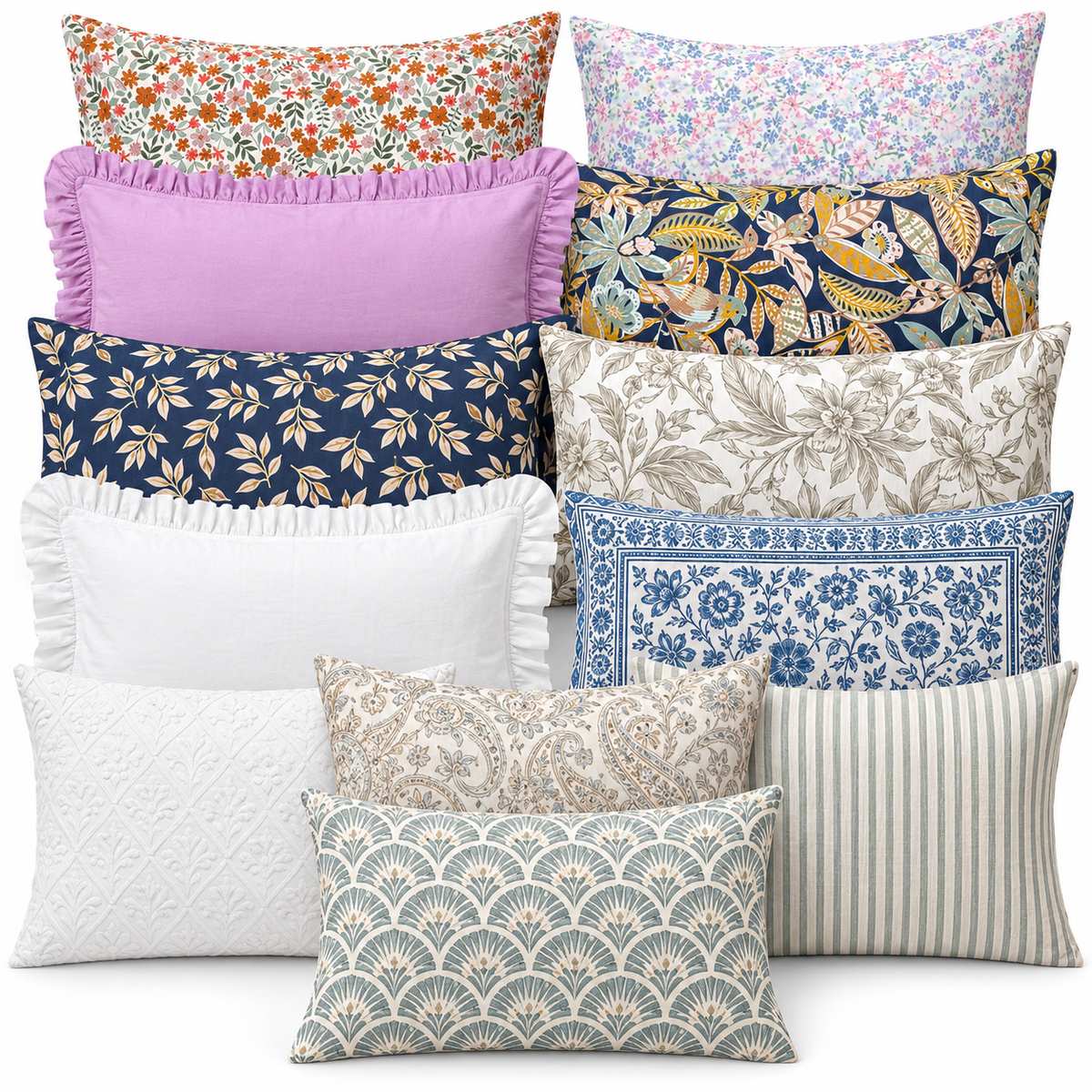 30 Pcs Mega Combo (10 Pillow Cover, 10 Pcs Cushion Cover, 10 Pcs Tote Bag)