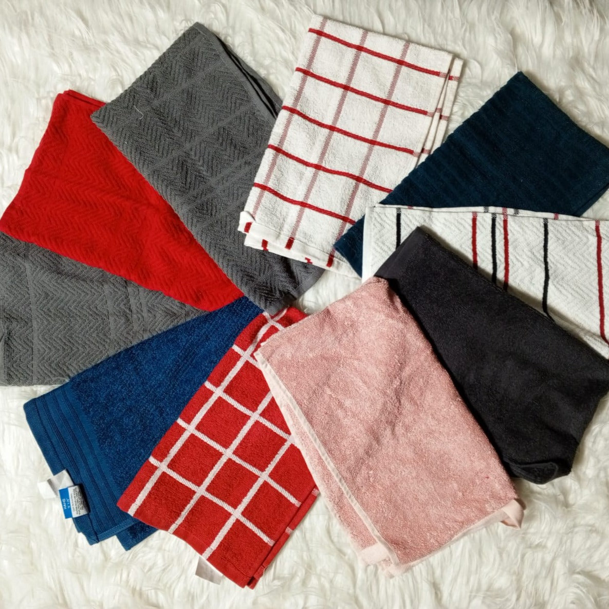 15 Pcs Assorted Towel Combo