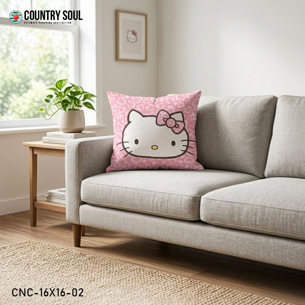 Decorative Cushion Cover 16x16 Inch, Design-02
