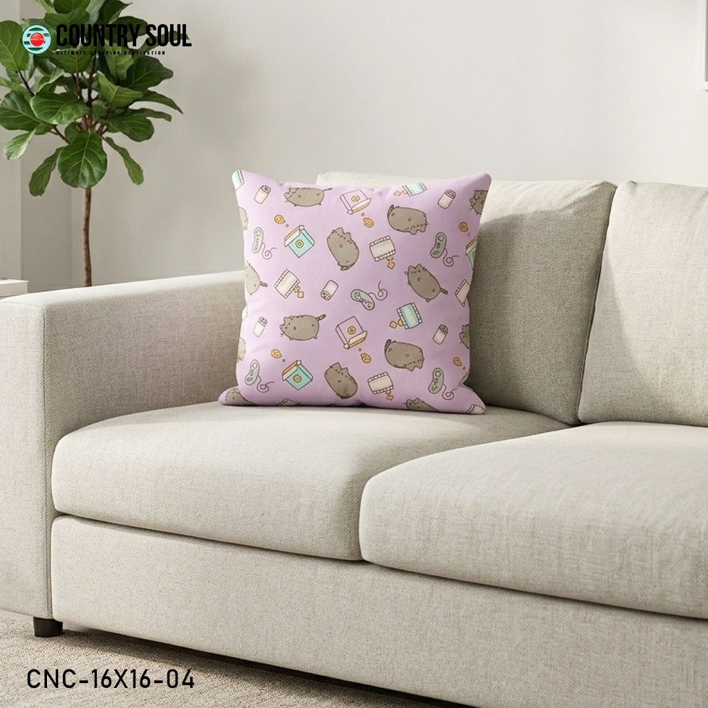 Decorative Cushion Cover 16x16 Inch, Design-04