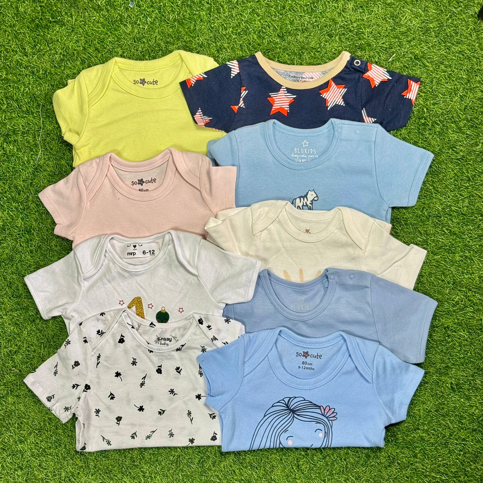 10 Pcs Export Quality Baby T-Shirt