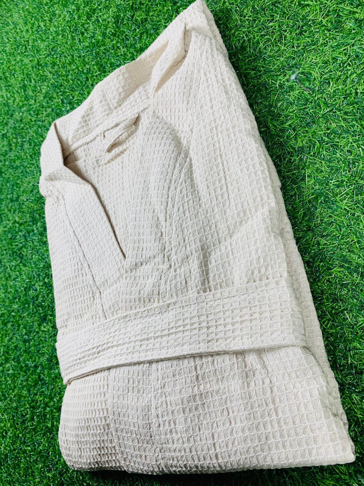 Country Soul Waffle Cotton Bathrobe – Lightweight PB-01