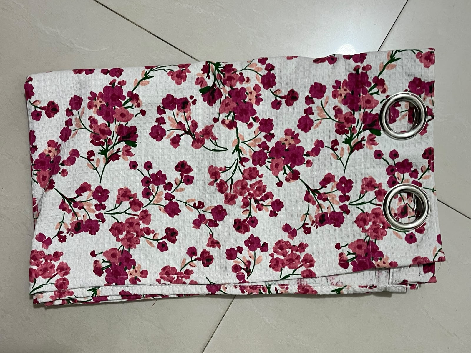 Decorative Waffle Printed Curtain DC-126