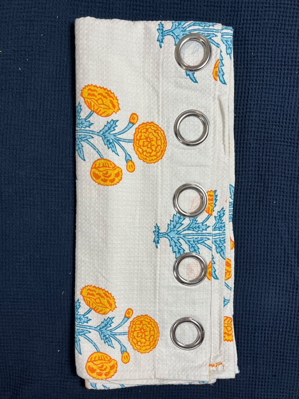 Decorative Waffle Printed Curtain - DC 136