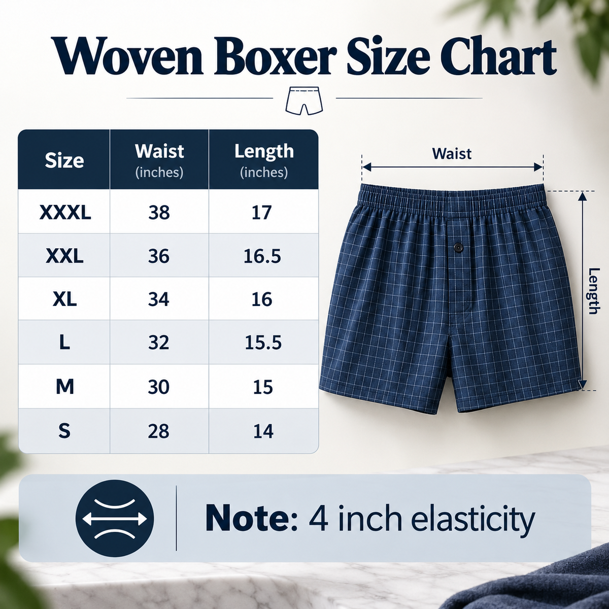 Men's Boxer Shorts 3 & 6 pack casual woven boxer shorts; Mainly checked; loose fit American style; Sizes S-4XL
