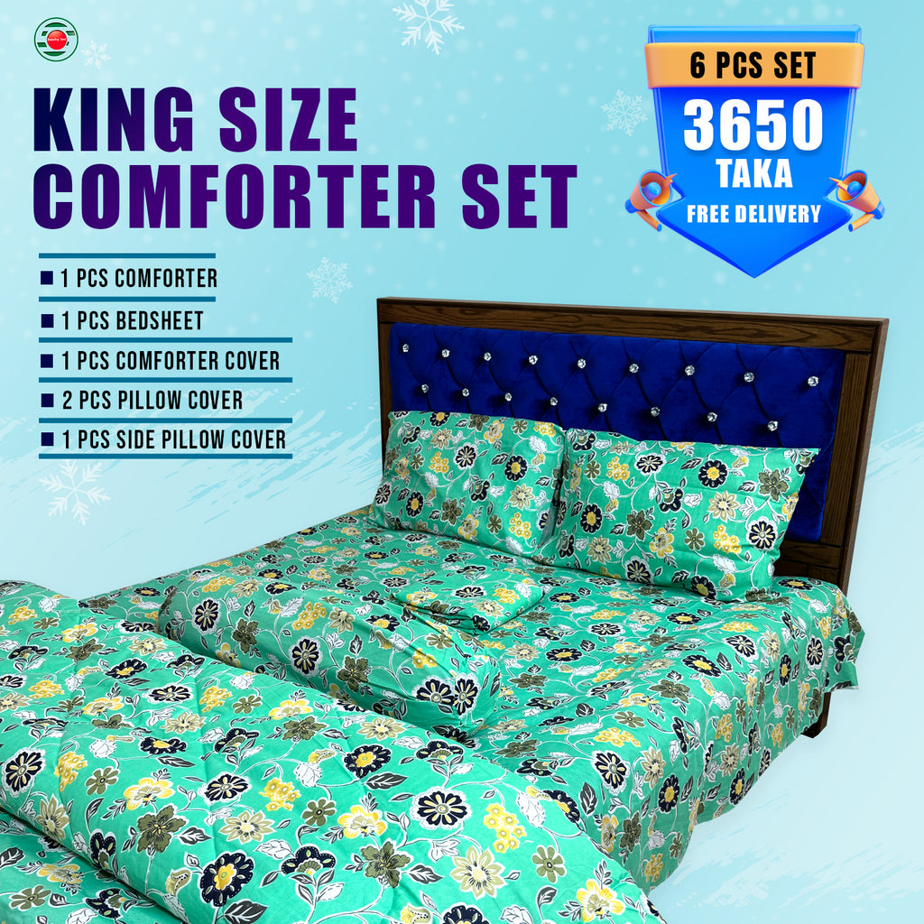 KING SIZE COMFORTER SET (6 PCS SET) Country Soul