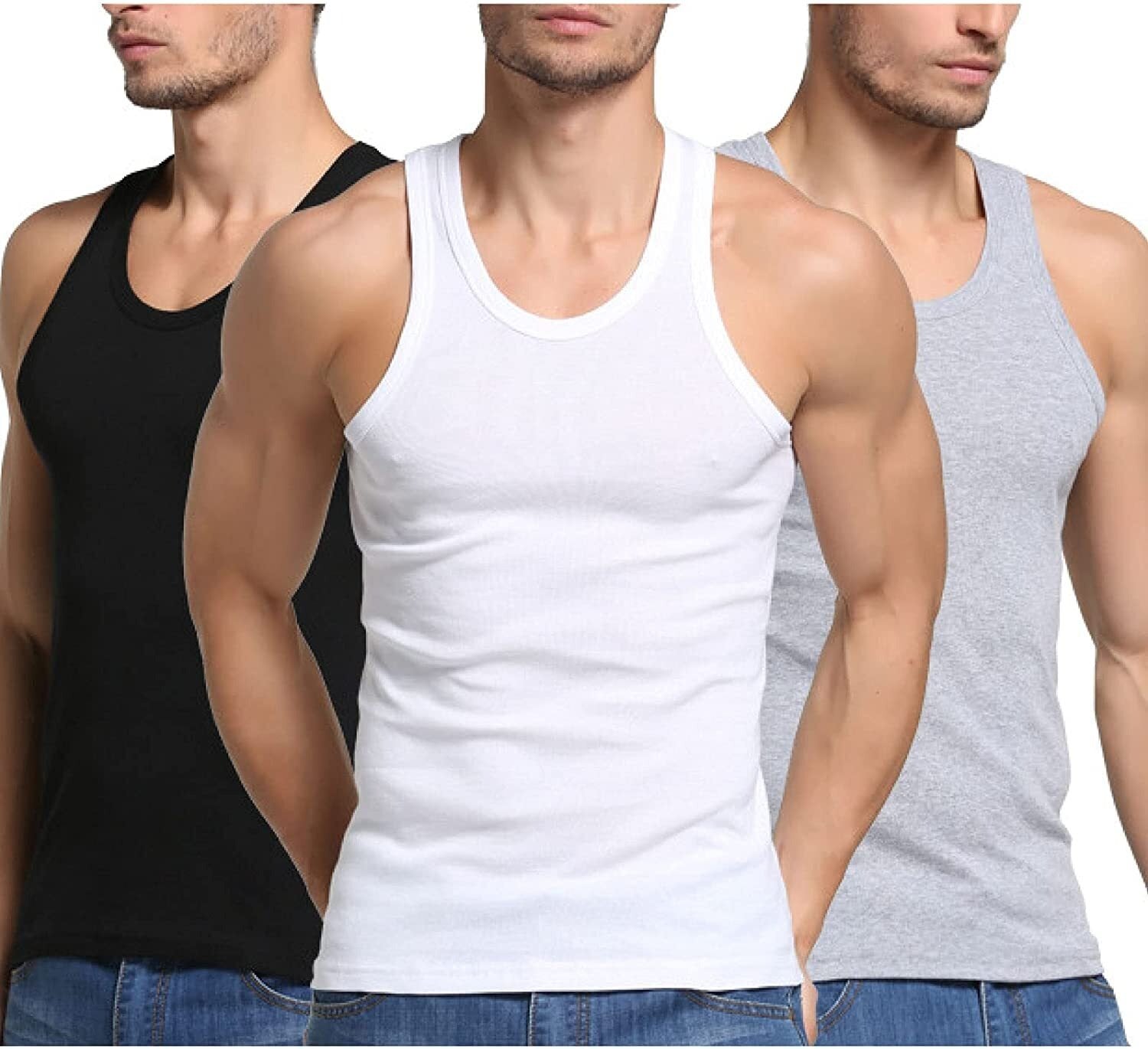 Mens 100% Cotton Tank Tops/Vest
