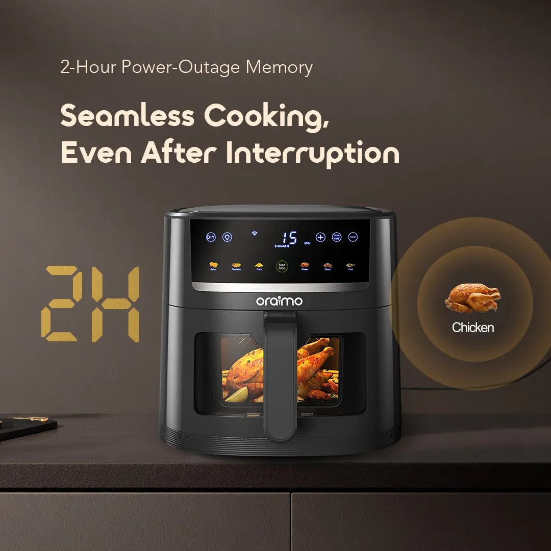 oraimo NutriFry S1 Ultra 1500W 6L Full Touchscreen Air fryer