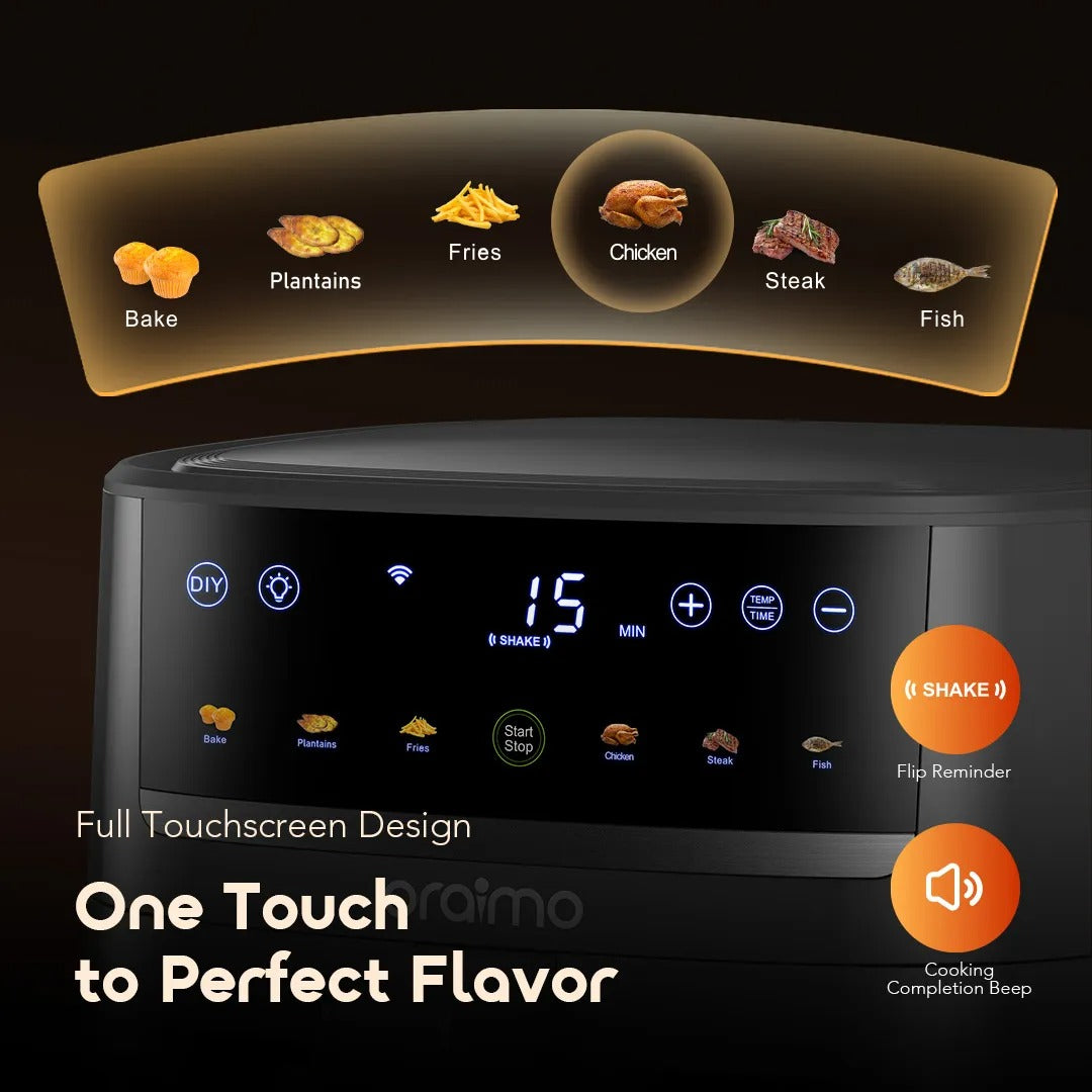oraimo NutriFry S1 Ultra 1500W 6L Full Touchscreen Air fryer